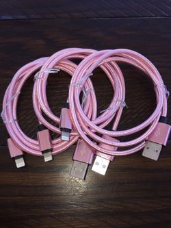 Pink iPhone chargers brand new