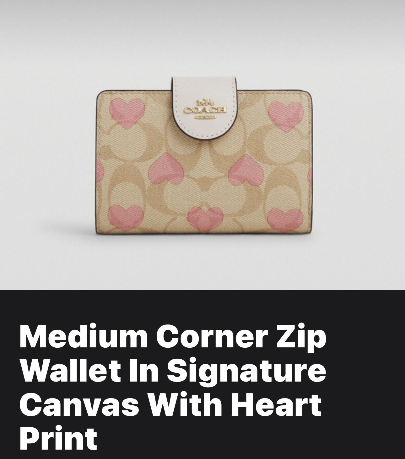 Coach Wallet Pink Hearts Collection