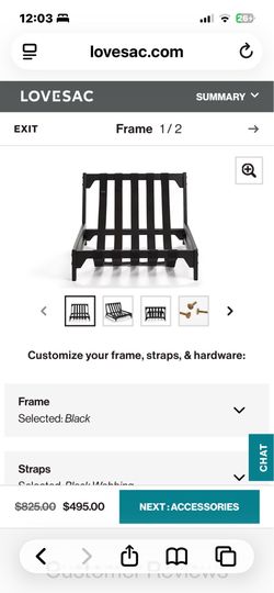 NEW Black lovesac pillowsac frame