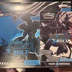 Black Bolt Etb + Black Bolt Booster Bundle 