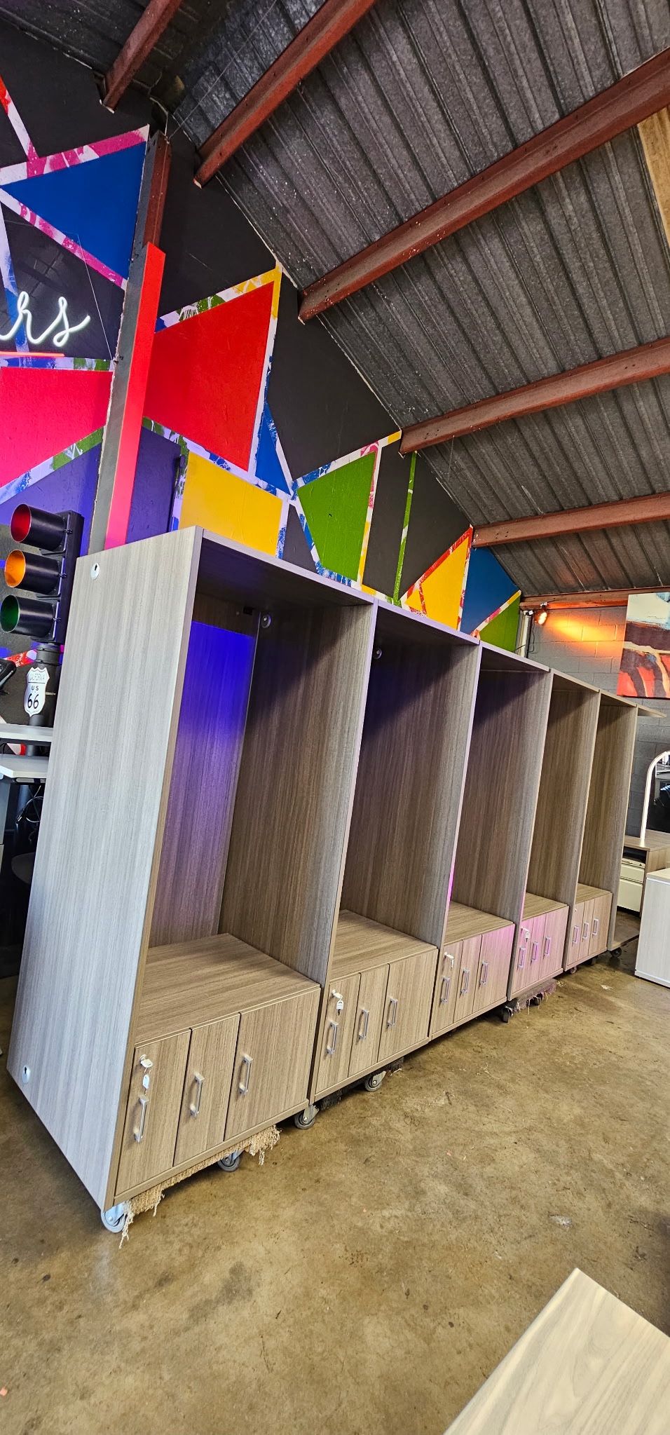 Single Pedestal Modern Grey Executive Desks