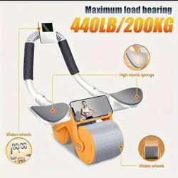 Ab Roller Wheel With Knee Mat, Automatic Rebound Abdominal Wheel