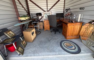 Auction Unit 497 7/25 - Furniture, Wall Art, Mirror, Office Desk