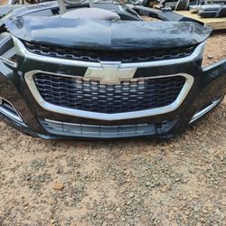 2015-2016 Chevy Malibu Front Bumper With Upper Grill Middle Grill And Lower Grill And Both Fog Light