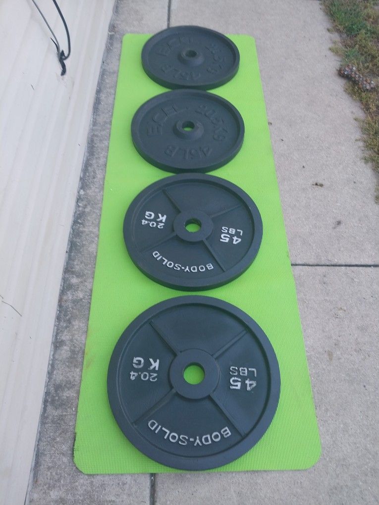 OLYMPIC WEIGHTS 4(45LBS PLATES
