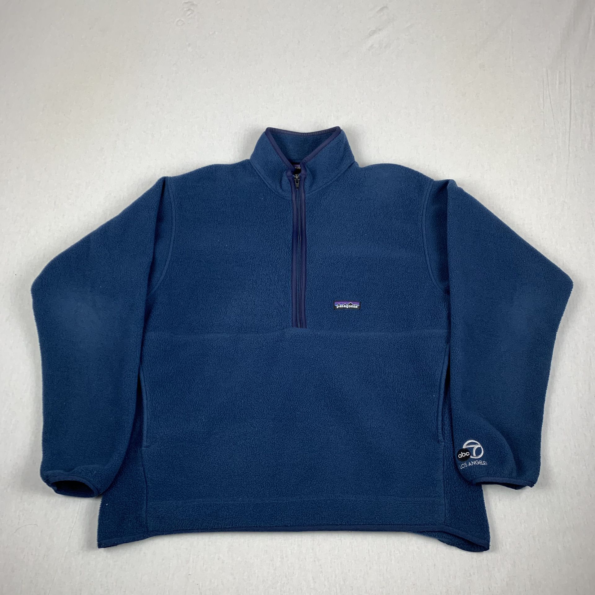 Patagonia Synchilla Navy Fleece Half Zip Pullover Sweater Size Large