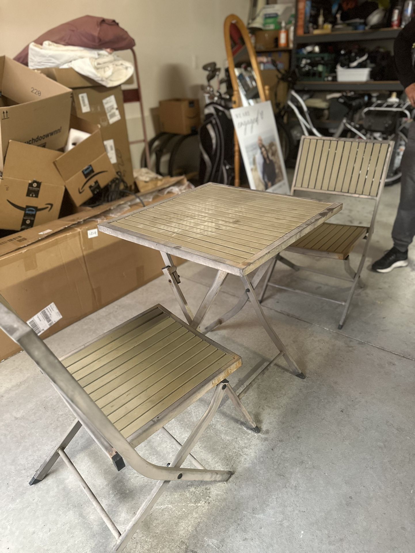 Outdoor Table With Two Chairs