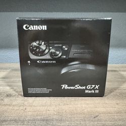 Canon PowerShot G7 X Mark III Digital Camera - Black - New/Unopened