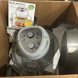 The BIG BOSS OIL-LESS FRYER NEW