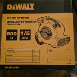 Dewalt 600cfm Comercial Blower/ Air Mover 