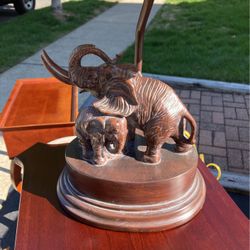 Elephant lamp.