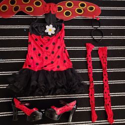 Lady Bug Costume With Shoes 