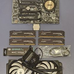 Legacy Performance Bundle – Intel i7‑4790 + ASUS Z97‑A USB 3.1 + 32GB HyperX DDR3 Ram + SilverStone Liquid Cooler (Excellent Condition)  $240