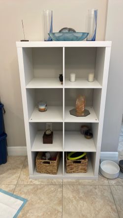 White Shelving Unit