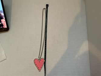 Pink Heart Necklace 