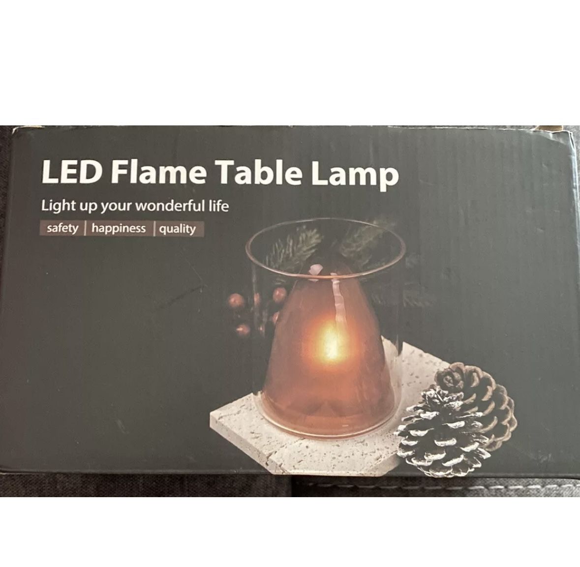 LED Flame Table Lamp