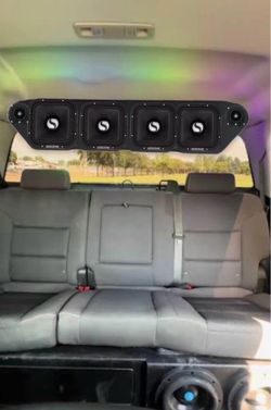 ROOF RACK SPEAKER WITH 4 kicker st 7” MIDRANGE SPEAKERS AND BULLET TWEETERS