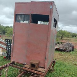 Deer Blind On  Trailer 