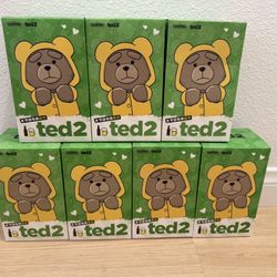 ✨ Pop Mart Ted2 Teddy Bear Action Plush Pendant Collectible ✨