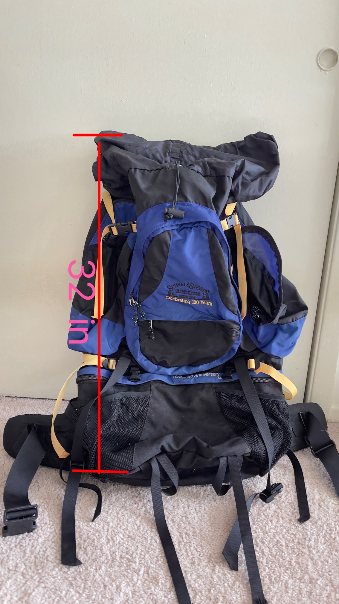 Hiking/Climbing Backpack (blue/Black)