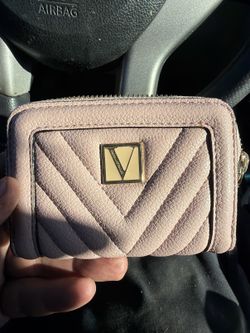 Victoria's Secret Blush Pink Quilted Zip-Around Wallet