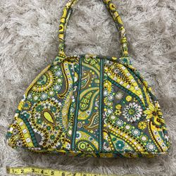 Vera Bradley Yellow Paisley Shoulder Purse