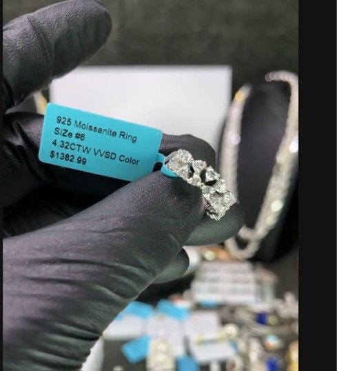 Moissanite Ring 4.3 CTW