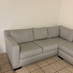 Sectional Couch Light Grey
