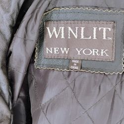 Leather Jacket By WinLit New York , Unisex ,Extra large 