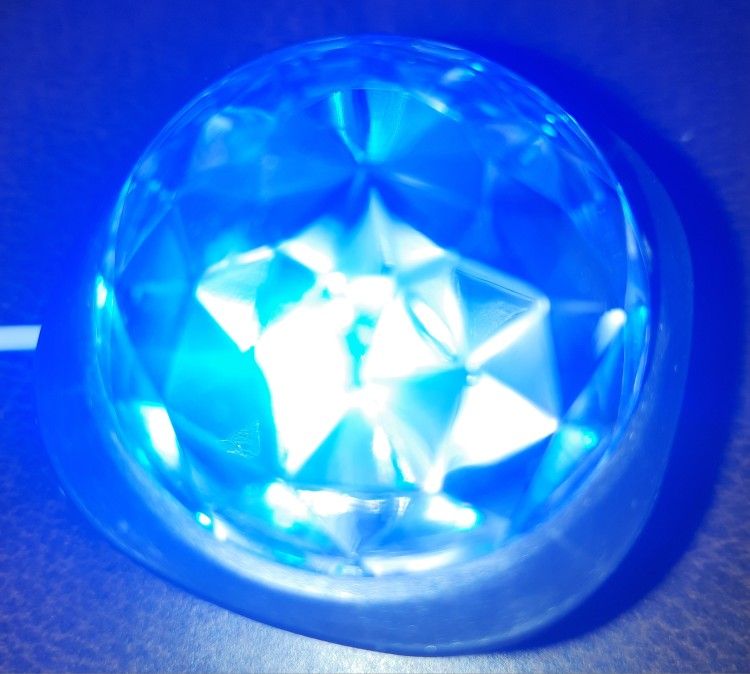 LIKE NEW Multicolor 2" Mini Disco Ball w/ Built-In USB Cable