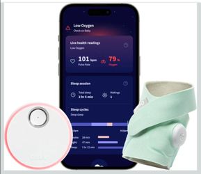 Owlet Dream Sock Mint Smart Baby Monitor View Heart Rate & Average Oxygen O2