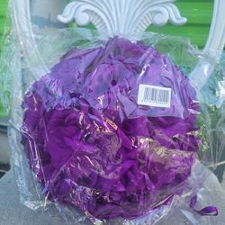 Large Purple Flower Ball
