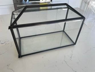 Glass wedding card box