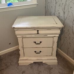 Vintage Style Bedside Table - $50 (Durham)
