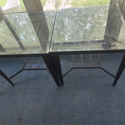 Glass End Tables 