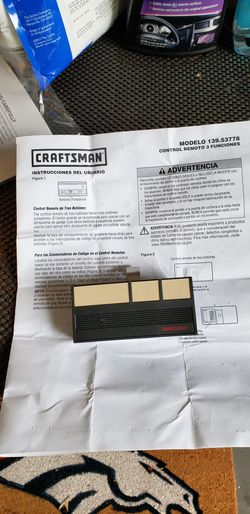 Craftsman Garage Door Remote