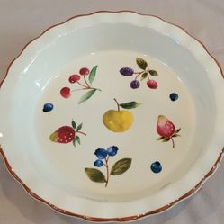 Longaberger Pottery Berry Pue Plate