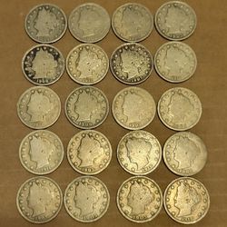 100+ Year Old 5 Cent Coins 