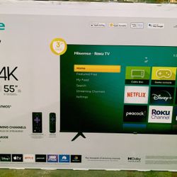 Hisense Roku TV UHD 4K 55”