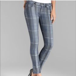 Paige Skyline Ankle Peg Jeans Size 29 Grey Pants Checkered Striped Plaid Cloud
Excellent Pre-owned condition,  no visible flaws,  gently worn

Size 29
