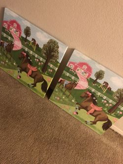 Horses canvas