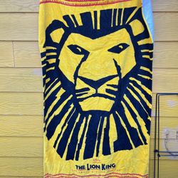 Disney The Lion King The Broadway Musical Beach Towel 60x30 New