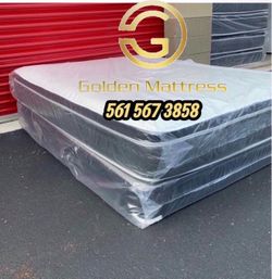 Queen Mattress Set PillowTop – Brand New –  Same Day Delivery Available 🚚