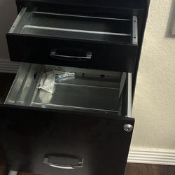 Wall Mart  Black File Cabinet 