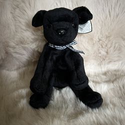 Vintage TY Beanie Babie 1999 LUKE the Black Labrador