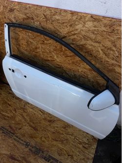 White Car Door Shell with Frame