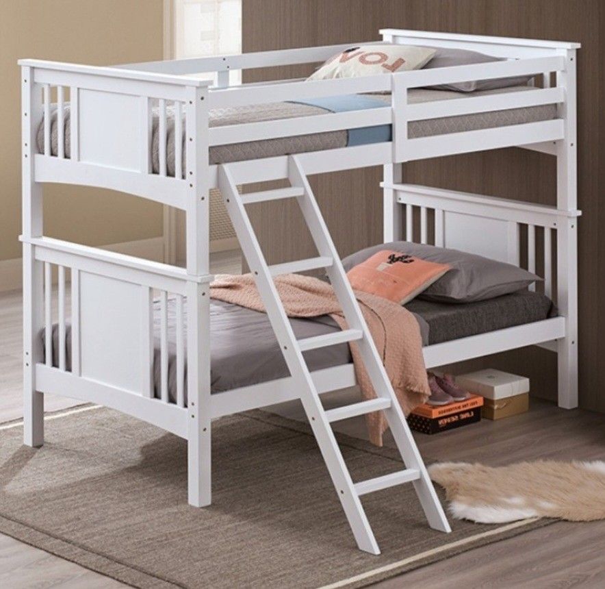Brand New White Twin Size Bunk Bed