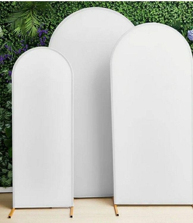 3Pcs Set White Arch Cover