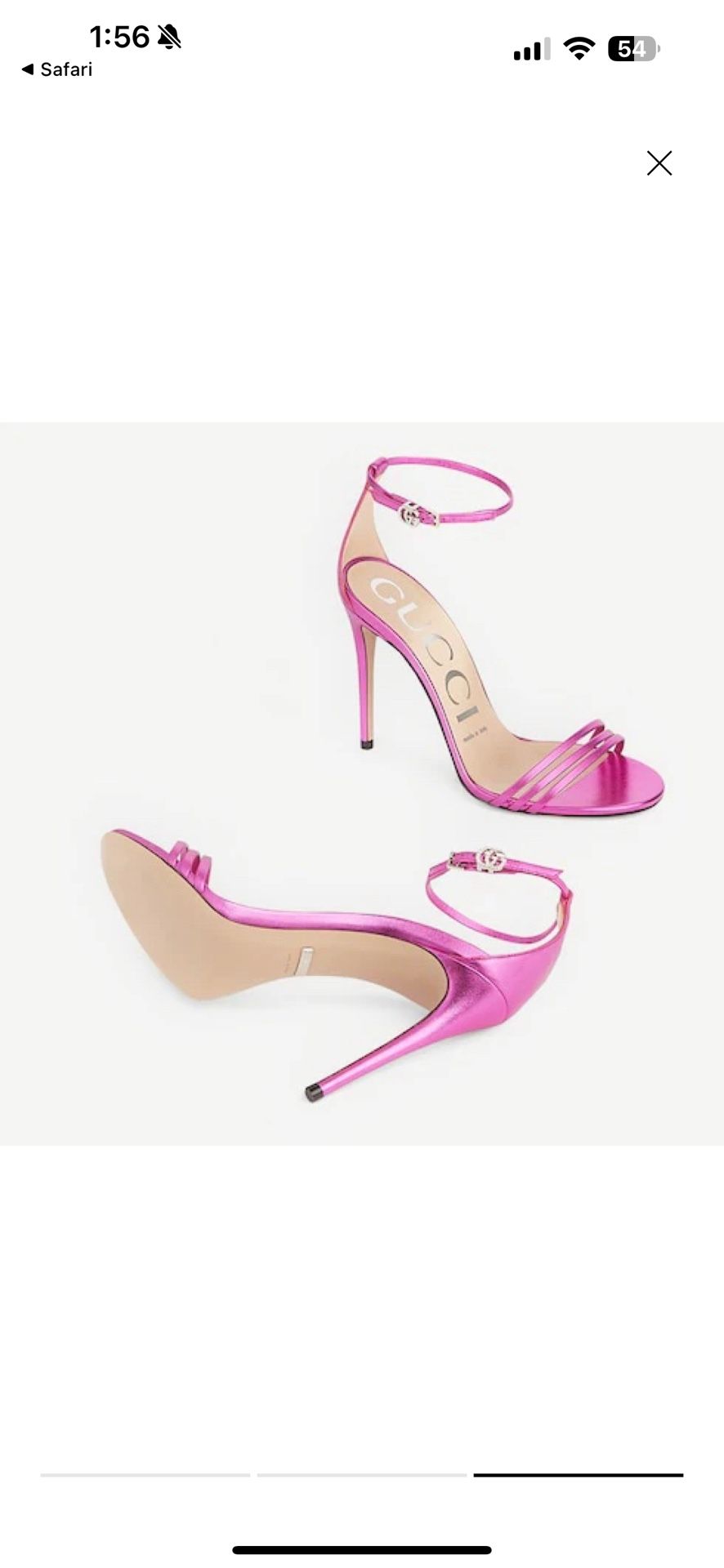 Gucci Pink Strapy Heels
