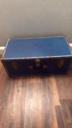 Vintage travel steamer trunk